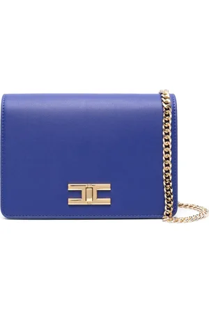 Elisabetta Franchi Schultertasche mit Logo-Schild