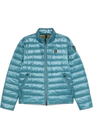 Blauer Gesteppte Jacke