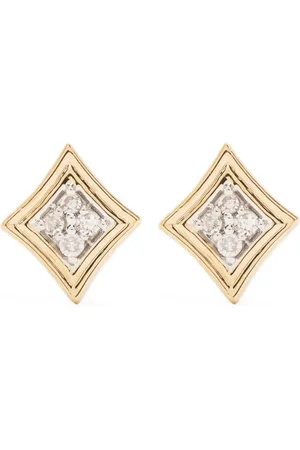 Adina Reyter 14kt Gelbgoldohrringe mit Diamanten
