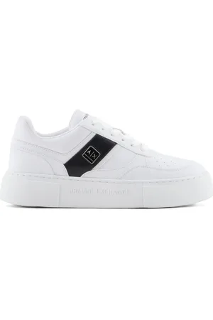 Armani Exchange Sneakers mit Logo-Schild