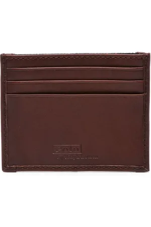 Ralph Lauren Kariertes Kartenetui mit Logo-Patch