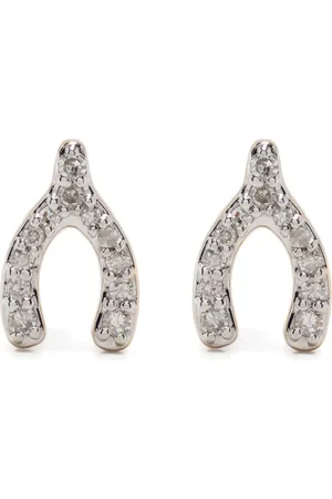 Adina Reyter 14kt Gelbgoldohrringe mit Diamanten