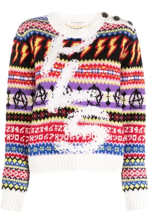 Serafini Good Vibes Intarsien-Pullover