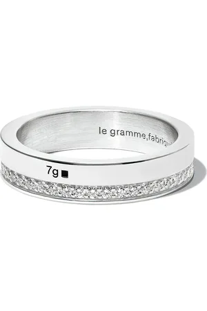 Le Gramme Polierter Ring mit Diamanten 7g