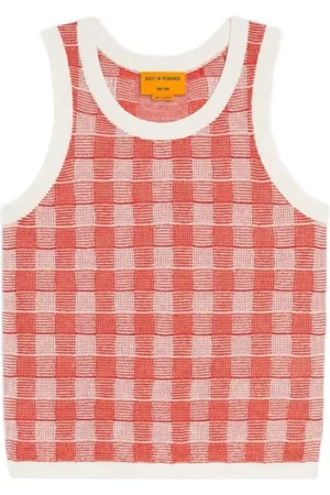 Guest In Residence Tanktop mit Vichy-Karo