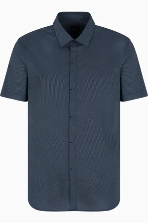 Armani Exchange Hemd mit Mikro-Muster