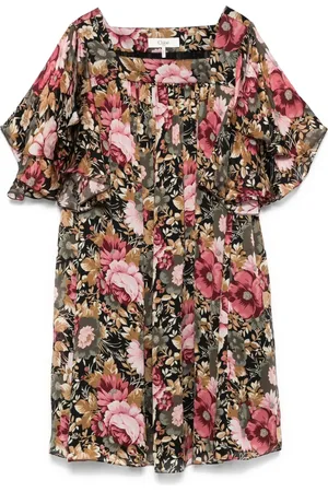 Chloé Minikleid mit Blumen-Print