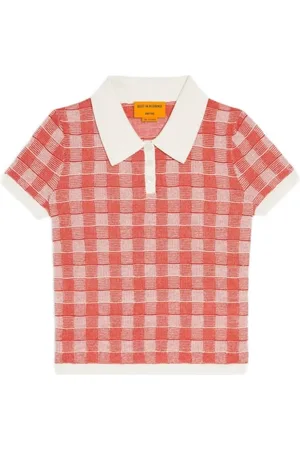 Guest In Residence Poloshirt mit Vichy-Karo