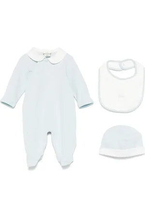 Fendi Strampler-Set mit Logo-Stickerei