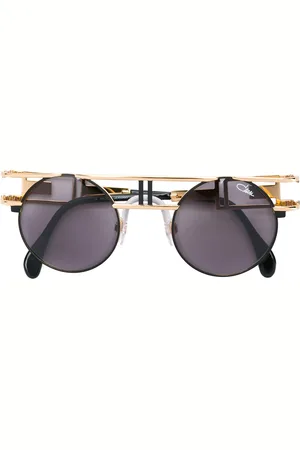 Cazal Runde Sonnenbrille mit Logo