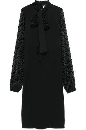 Dior 2010 Midikleid mit Schleifenkragen