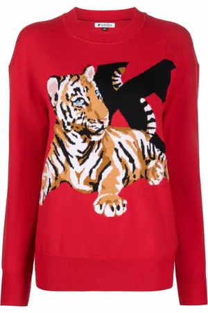 KRIZIA Pullover mit Tiger