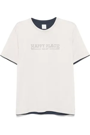 ELEVENTY T-Shirt mit Text-Print