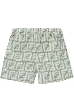 Fendi Leinenshorts mit FF-Print