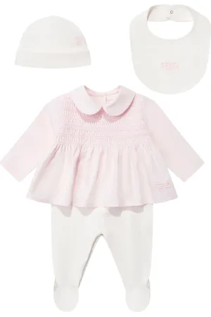 Fendi Strampler mit Logo-Stickerei (3er-Set)