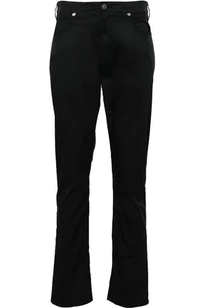 Emporio Armani Halbhohe Straight-Leg-Chino