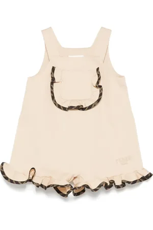 Fendi Strampler mit Logo-Stickerei