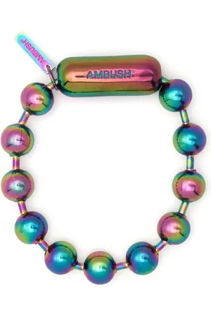 AMBUSH Kugelkettenarmband mit Schimmeroptik