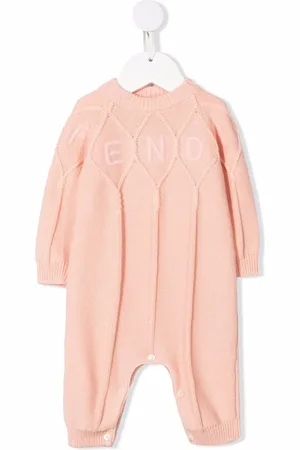 Fendi Strampler mit Logo-Stickerei