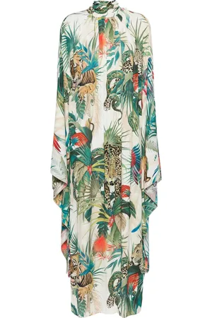 Roberto Cavalli Maxikleid mit Dschungel-Print