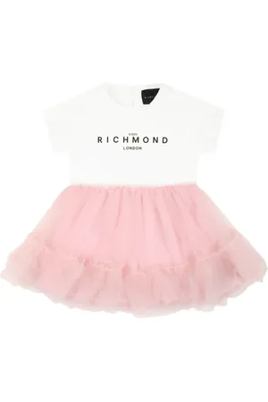 John Richmond Kleid mit Logo-Print