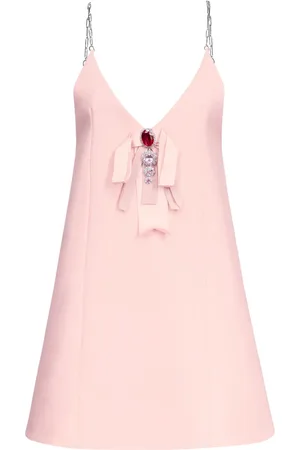 AREA Minikleid mit Kristallen