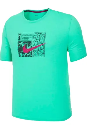 Nike Dri-FIT Miler D.Y.E. "Light Menta/Dynamic Berry" T-Shirt