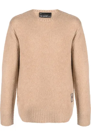 Neil Barrett Melierter Pullover mit Logo-Patch