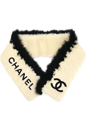 CHANEL 1990-2000s Schal aus Faux Fur