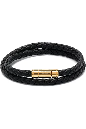 Tom Ford Geflochtenes Lederarmband