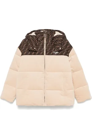 Fendi Jacke aus Velours mit FF-Einsatz