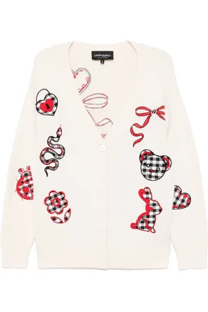 Cynthia Rowley Cardigan im Patchwork-Look
