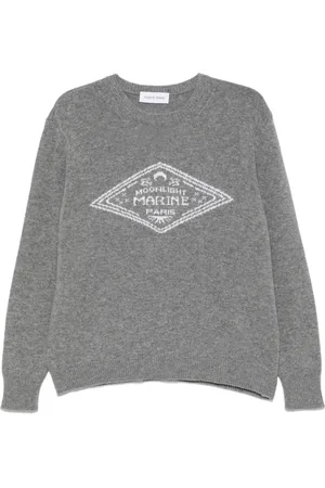 Marine Serre Pullover mit Intarsien-Logo