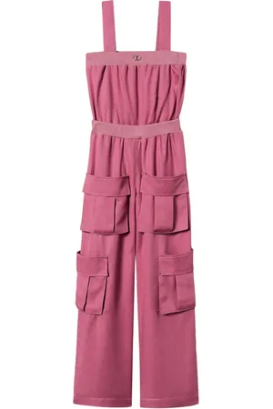 Twin-Set Jumpsuit mit Logo-Schild