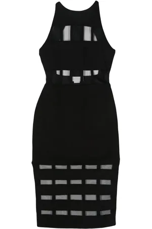 GENNY Mittellanges Sheer-Kleid