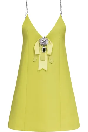 AREA Minikleid mit Kristallen