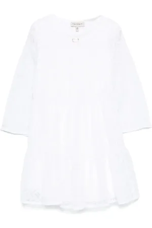 Twin-Set Kleid mit Blumenstickerei