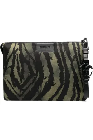 Roberto Cavalli Clutch mit Tiger-Print