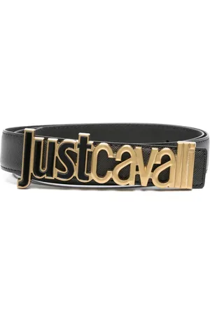Roberto Cavalli Ledergürtel mit Logo-Schnalle