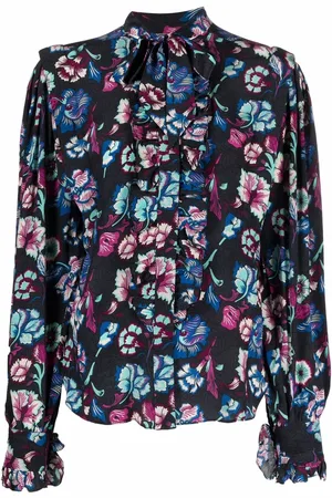 Isabel Marant Seidenbluse mit Blumen-Print