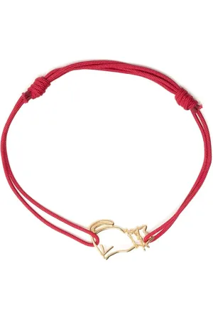 Aliita Miau Kordelarmband mit 9kt Gelbgoldelement
