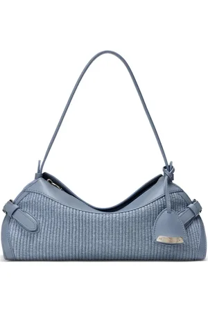 Ralph Lauren Kleine Raffia Schultertasche