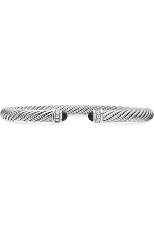 David Yurman Cable Classics Armband aus Sterlingsilber mit Diamant 5mm