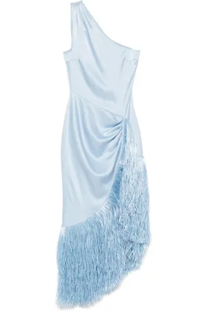 DAVID KOMA Midikleid mit Fransen