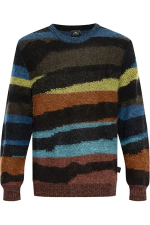Paul Smith Gestreifter Pullover mit rundem Ausschnitt