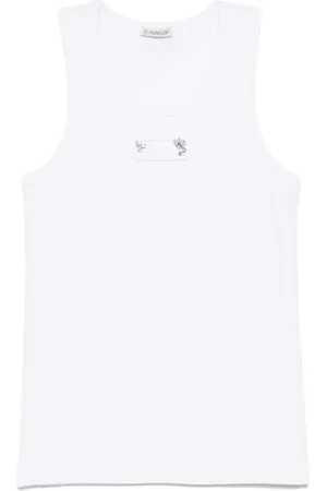 Moncler Trägershirt mit Logo-Patch