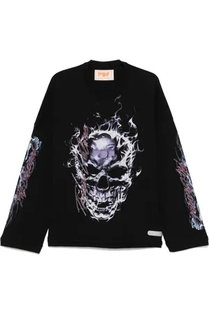 PDF Sweatshirt mit Totenkopf