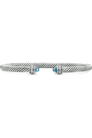 David Yurman Cable Classics Armband aus Sterlingsilber mit Diamant 4mm