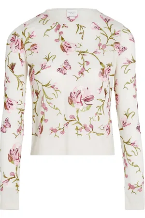 Giambattista Valli Pullover mit Blumen-Intarsie