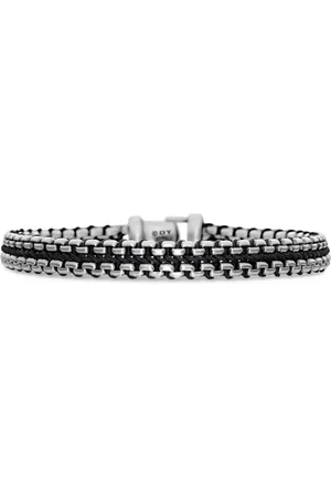 David Yurman Woven Box Chain Armband aus Sterlingsilber 10mm